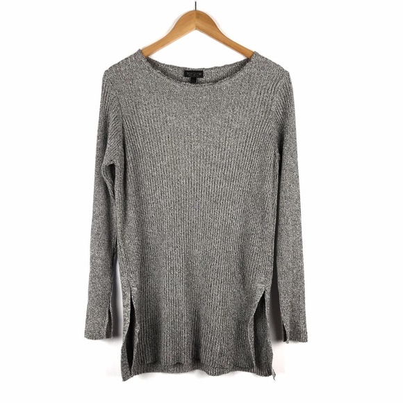 Topshop Sweaters - Topshop Gray Pullover Tunic Sweater Size 10
